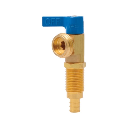 Sharkbite SharkBite 1/2 in. PEX Barb X 3/4 in. Brass Washing Machine Valve 24813A